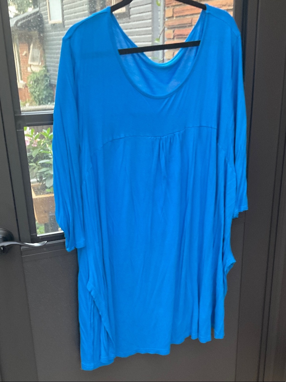 Source Unknown Bright Blue Relaxed Draped Tunic